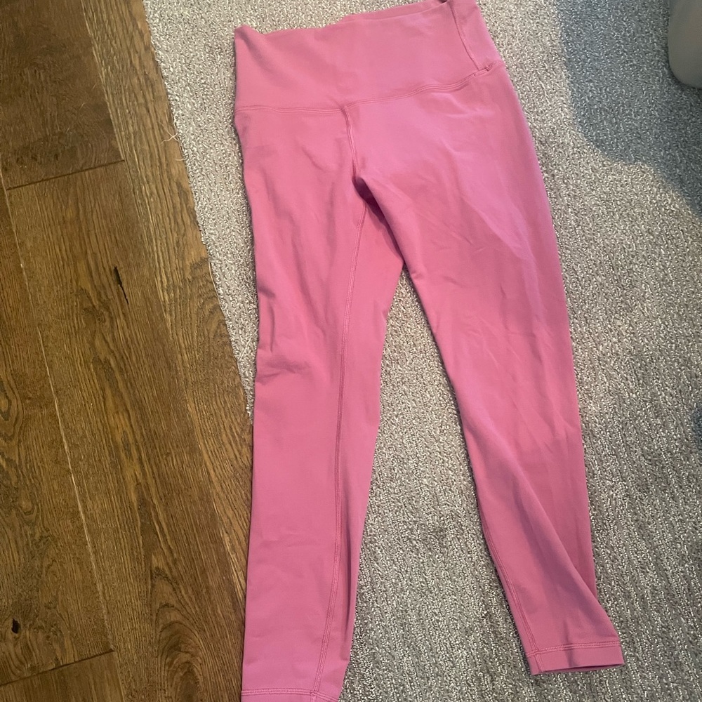 lululemon align leggings worn once sz 8 mauve pink